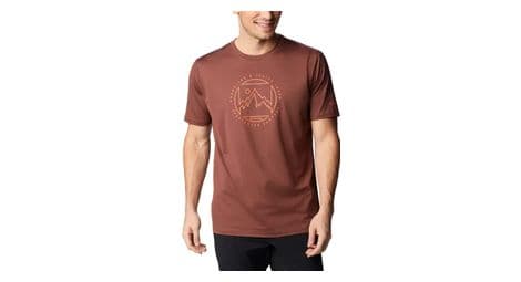 Camiseta columbia ice lake marrón para hombre