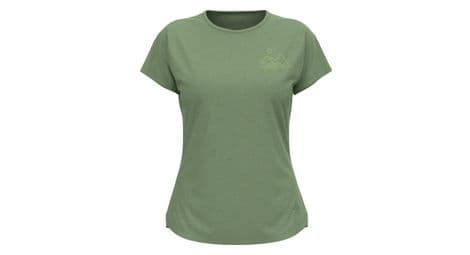 Maillot manches courtes odlo ascent 365 sharp femme kaki