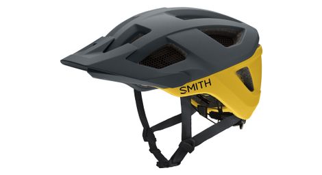 Casco smith session mips grigio/giallo