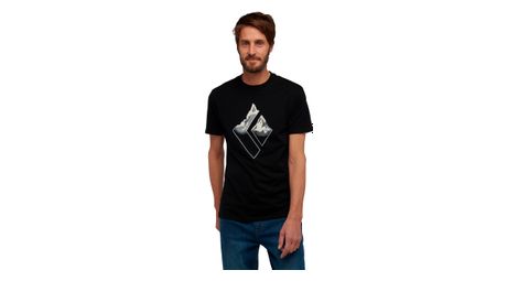 Black diamond mountain logo technical t-shirt zwart