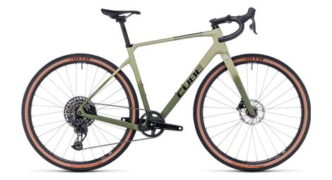 Cube nuroad c:62 slx gravel bike sram gx eagle axs/rival etap axs 12s 700 mm verde oliva 2023 58 cm / 180-185 cm