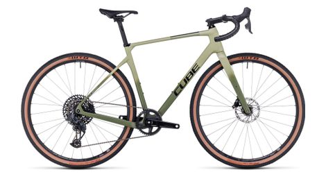 Gravel bike cube nuroad c:62 slx sram gx eagle axs/rival etap axs 12v 700 mm vert olive 2023