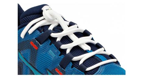 Lacets élastiques pour le trail - silicone - blanc