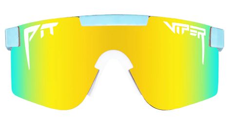 Paire de lunettes pit viper the cannonball polarized single wide bleu