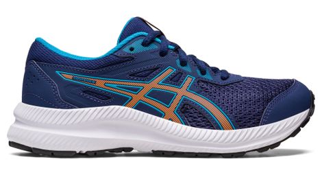 Chaussures de Running Asics Contend 8 GS Bleu Orange Enfant