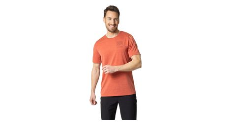 Camiseta de manga corta odlo  strong ascent 365  strong  linear rojo