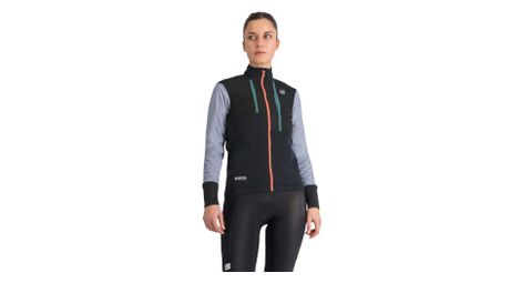 Chaqueta de manga larga sportful supergiara para mujer negro/morado