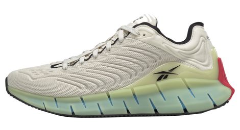 Chaussures reebok running zig kinetika mixte blanc vert