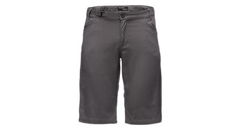 Pantalones cortos de escalada black diamond credo para hombre - gris carbono