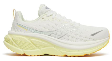 saucony hurricane 25 women s running shoes in white yellow
