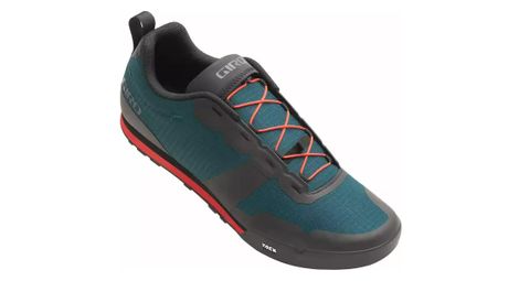 Zapatillas mtb giro tracker fastlace azul rojo brillante