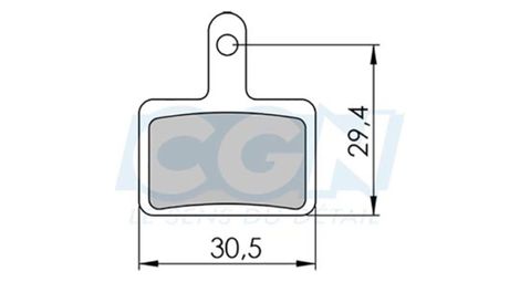 Plaquette frein vtt 34 clarks kevlar competition  adapt. shimano deore/tektro draco aurigo