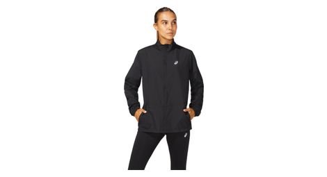 Chaqueta cortavientos asics core run mujer negra m