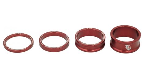Set van 4 wolf tooth precision headset spacers kit red