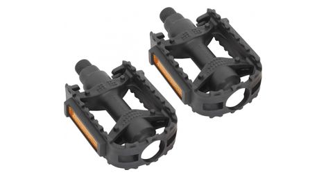 pair of massi m613 black plastic pedals