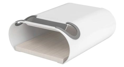 Support mural design pour vélo bikeflow – acier et bois – jusqu’à 25 kg – rangement gain de place - blanc