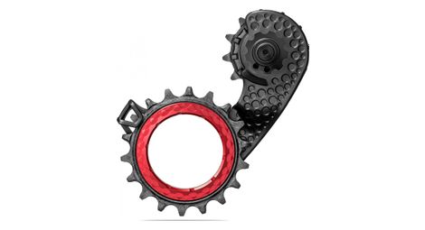 Chape de dérailleur hollowcage absoluteblack pour shimano ultegra 8150 12 v rouge