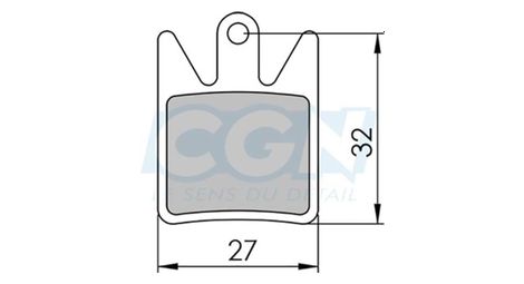 Plaquette frein vtt 22 clarks adapt. hope enduro4/dh4/m4 (pr) organique