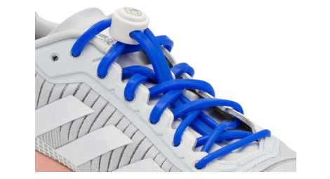Lacets Elastiques Course Running Confort Optimal en Silicone - bleu indigo vif