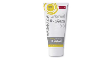 Crême solaire mawaii suncare spf 50 - 75ml - anti âge et à l'aloe vera