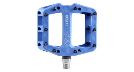 Par de pedales planos SB3 Kroma Composite Azul