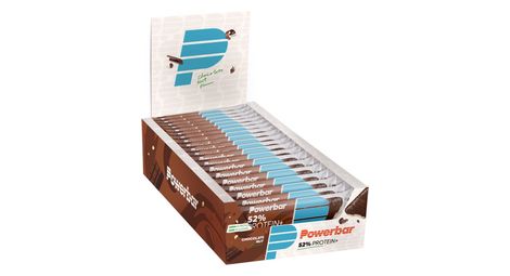 Boîte protein plus bar 52% (20x50g) - powerbar - chocolat noisette -  barres protéinées