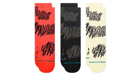 Chaussettes (3 paires) stance glacier light crew multicolore