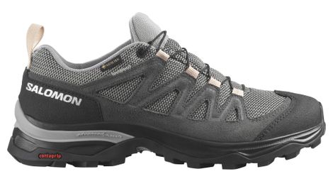 Salomon x ward leather gore-tex damen-wanderschuhe grau 40