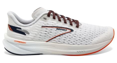 Chaussures running brooks hyperion blanc orange homme