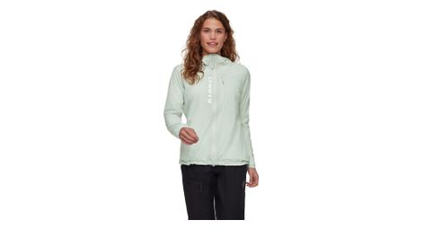 Chaqueta cortavientos Mammut Aenergy WB Hooded azul para mujer