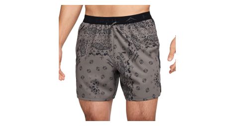 Pantalones cortos de trail nike dri-fit para hombre 6in western states gris negro