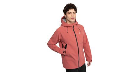 Veste randonnée hardshell homme simien rouge