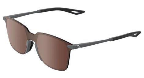 Lentes 100% ligeras cuadradas soft tact cool grey - hiper mirror crimson silver