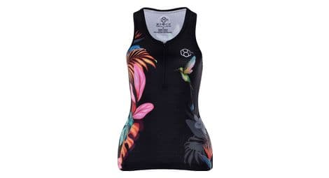 Maillot velo sans manches pour femmes noir 8andcounting