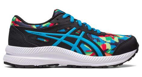 Asics Contend 8 GS Print - enfant - noir