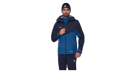 Veste Imperméable Mammut Crater IV Hooded Bleu Homme