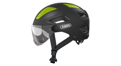 Casque abus hyban 2.0 ace velvet gris avec visière transparente