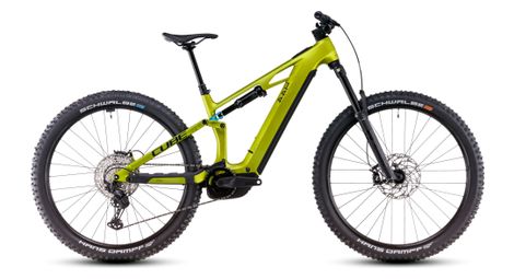 Cube stereo hybrid one44 hpc race 800 electric full suspension mtb shimano deore xt 12s 800 wh 27.5'' flash lime green 2025