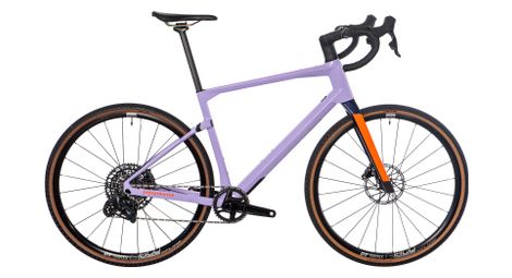 Velo de Gravel Bmc Urs 01 Four Sram Rival Etap Axs gx Eagle 12v 700 mm Violet Orange