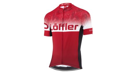 Maillot de cyclisme loeffler maillot de velo a manches courtes m fz messenger 2 rouge