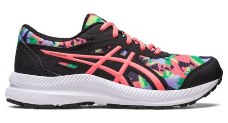 Asics Contend 8 GS Print - enfant - noir