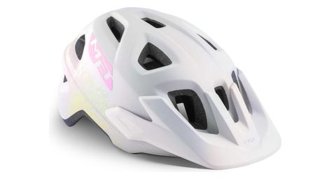 Met eldar kids casco iridiscente blanco textura mate