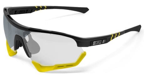 Scicon sports aerotech regular photochromic lunettes de soleil de performance sportive (scnxt phohromic silver/luminosité noire)