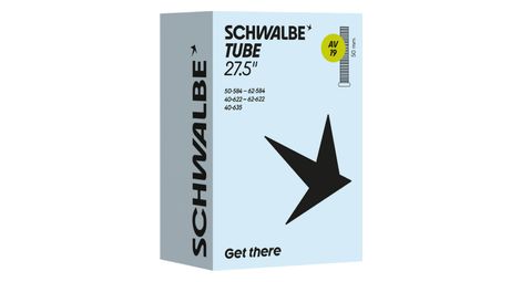 Cámara de aire Schwalbe 27,5"/28"/29" AV19 con válvula Schrader de 50 mm