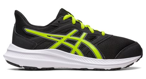 Chaussures de running asics jolt 4 gs noir jaune enfant