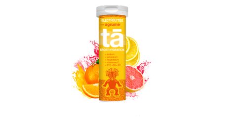 tube of 12 effervescent pastilles ta energy electrolytes citrus