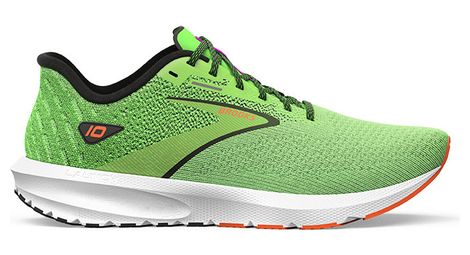 Scarpe da corsa brooks launch 10 verde arancione uomo 44.1/2