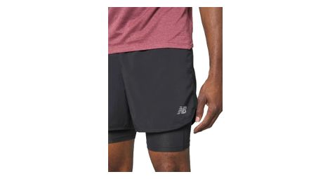 Short 2-en-1 new balance accelerate pacer noir