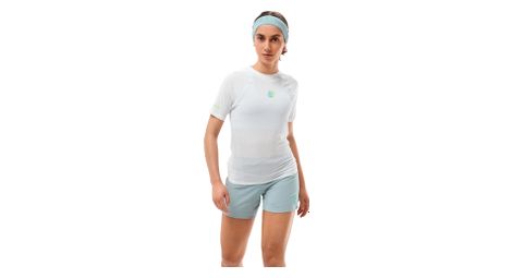 Maillot Manches Courtes Compressport Trail Racing Blanc Femme