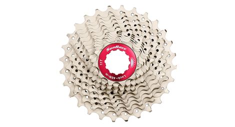 Cassette 11v. sunrace 11-25 rx1 pour shimano route (niveau 105) metallic silver